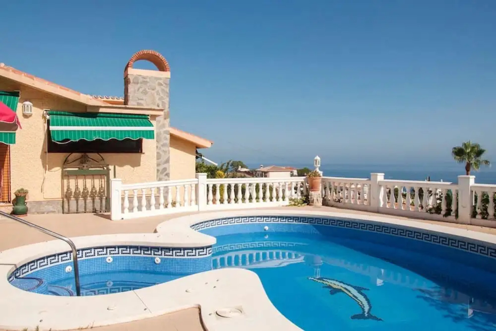 Villa with 3 Bedrooms in Benajarafe, with Wonderful Sea View, Private Pool, Enclosed Garden - 500 M From the Beach