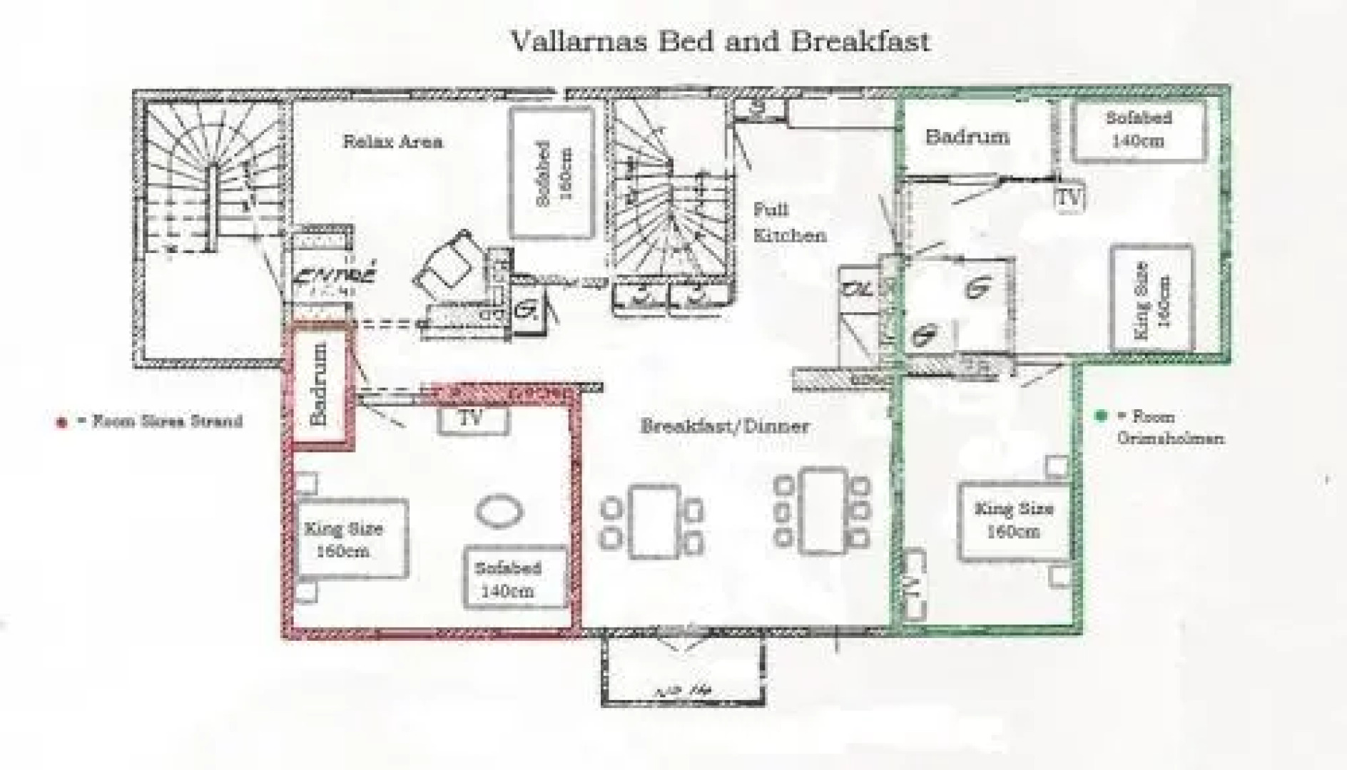 Vallarnas Bed & Breakfast