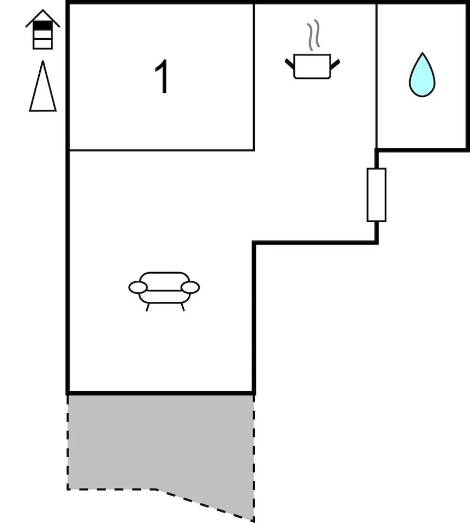 Stunning Home in Krvavica With Wifi and 1 Bedrooms