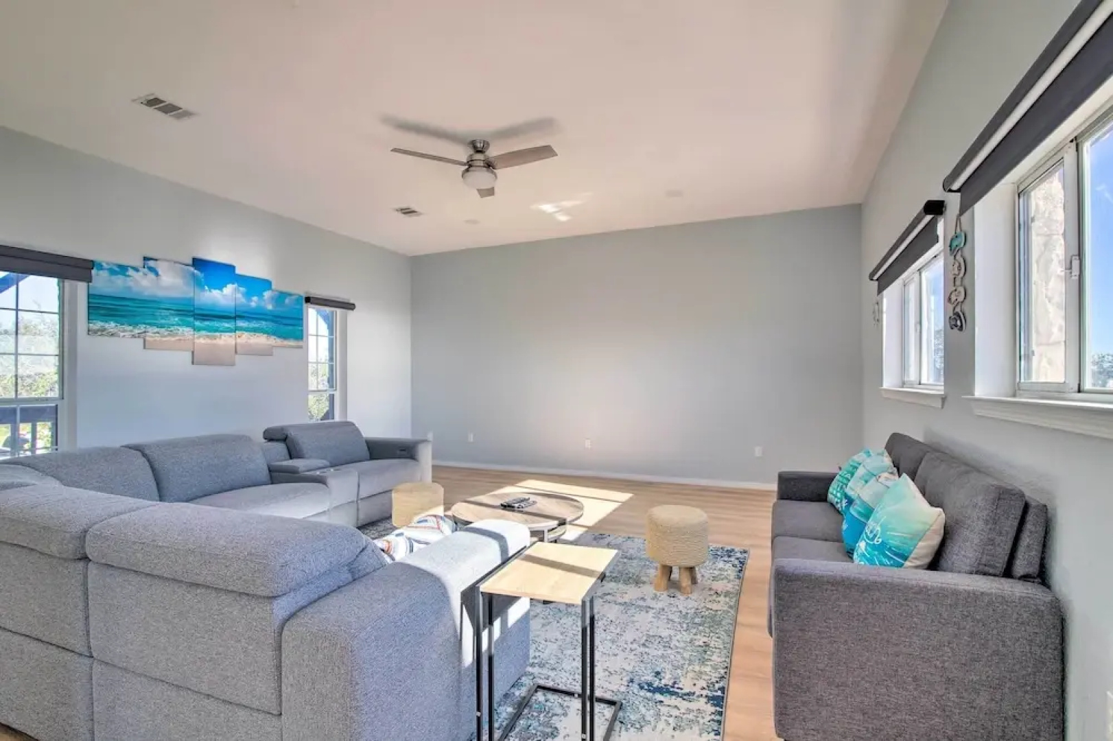 Sunny Lakefront Escape w/ Private Beach & Deck