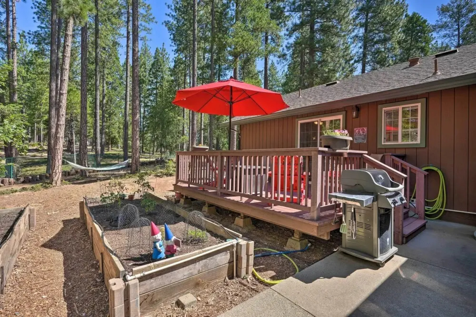 Private Deck: Pollock Pines Apt on 5 Acres