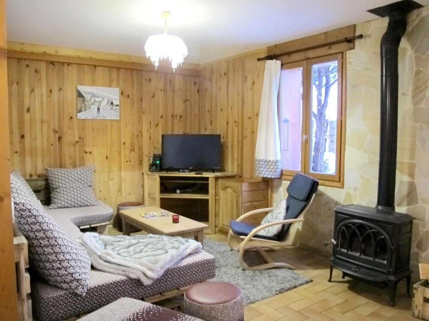 House With 5 Bedrooms in Valloire, With Wonderful Mountain View, Furni