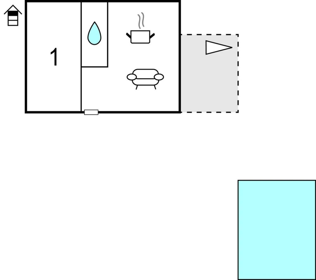 Nice Home in Prigradica With Wifi and 1 Bedrooms