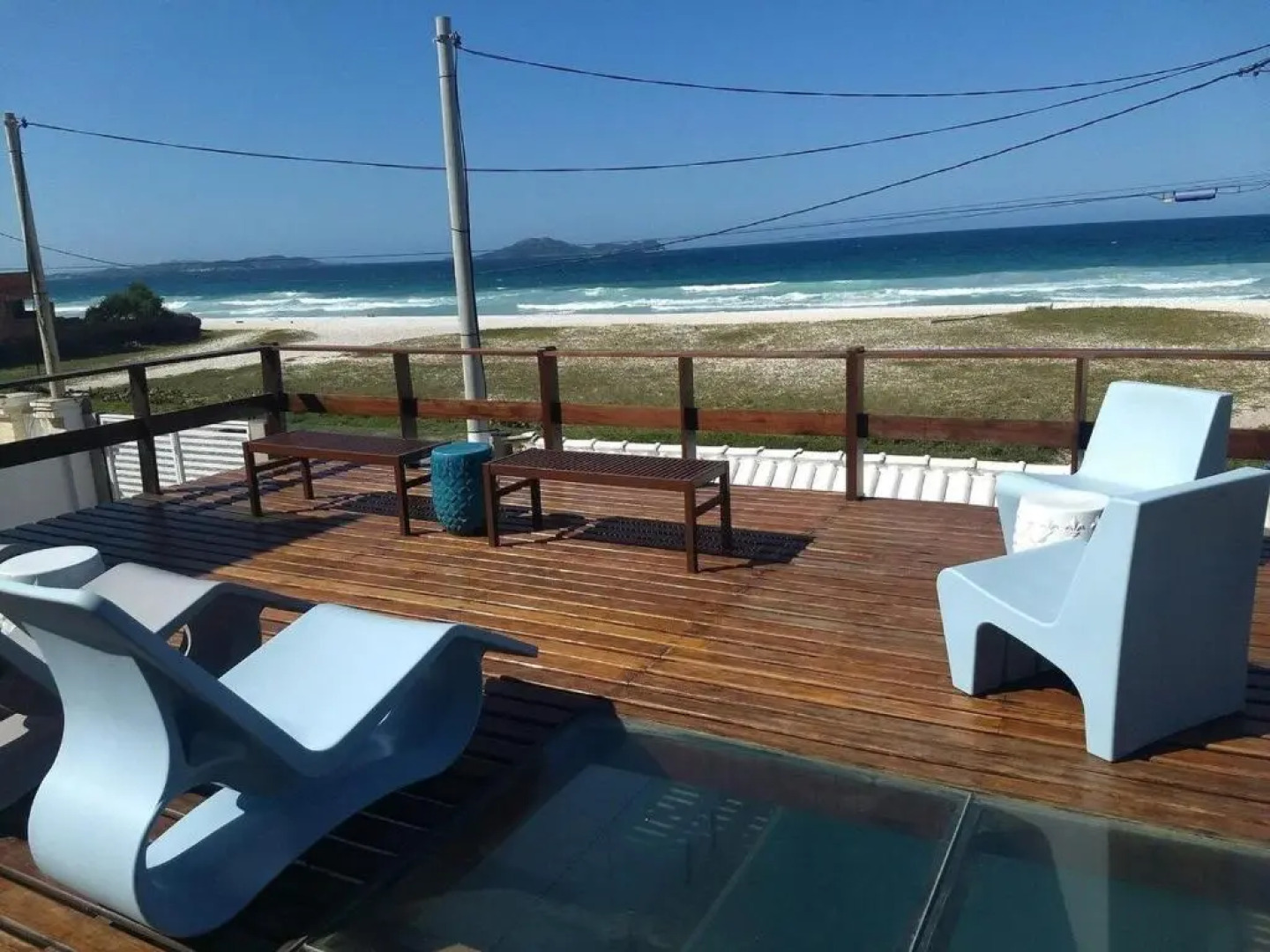 Casa do Beiral Azul: •5 Qts •Pé na areia •Piscina