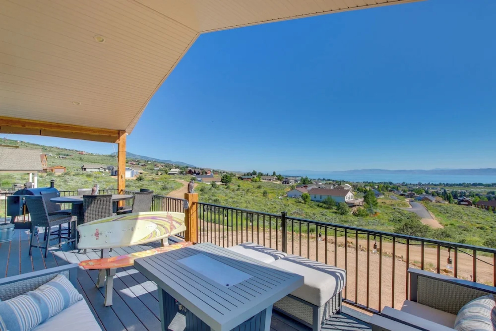 Pool Access & Lake Views: Modern Garden City Home