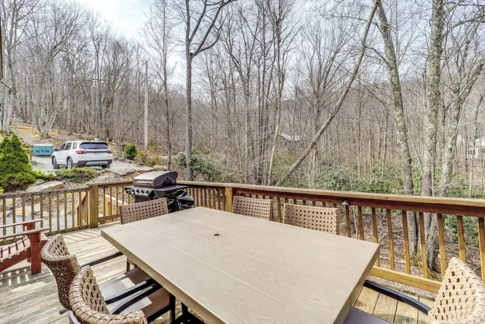 Deck + Scenic Views: Beech Mountain Cabin