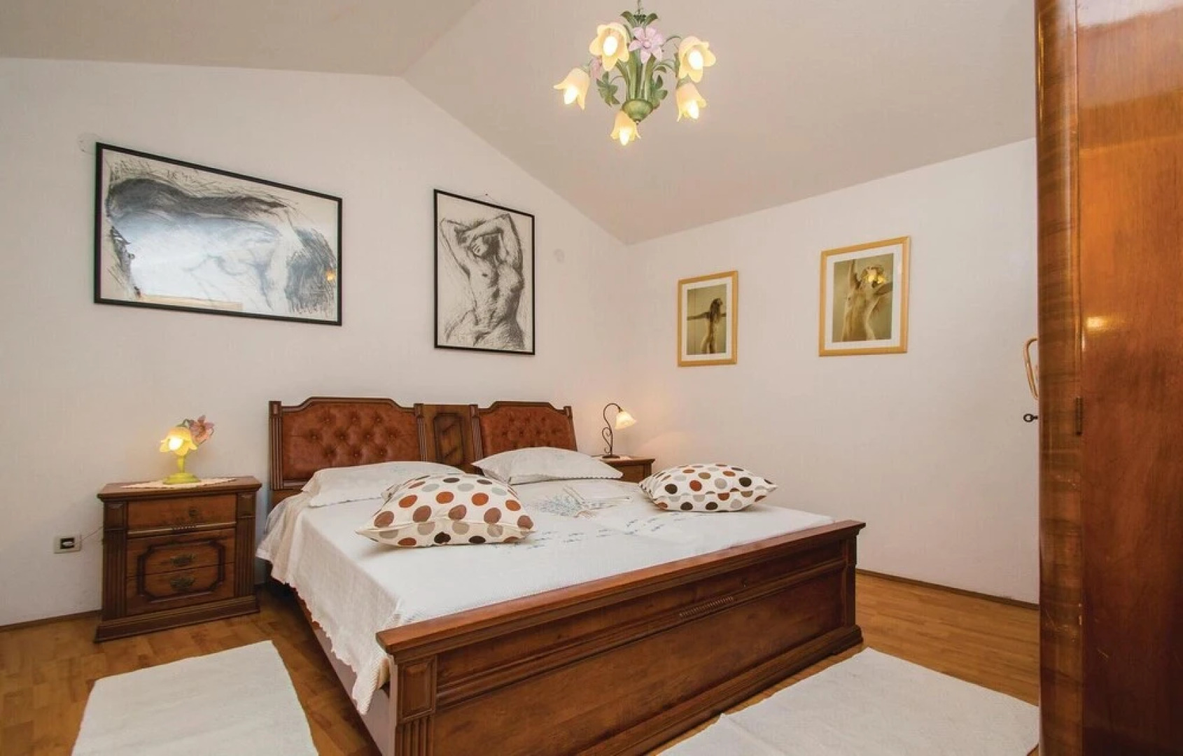 Beautiful Home in Nedescina with Hot Tub, Sauna & 1 Bedrooms