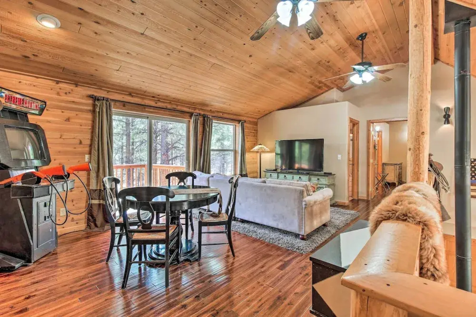 Family Game Room: Spacious Overgaard Cabin