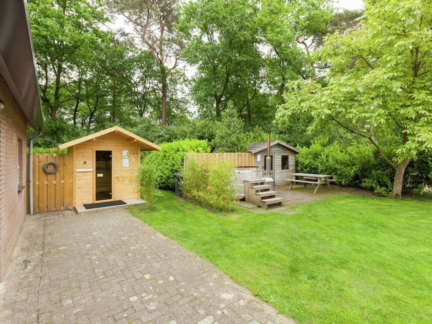 Holiday home in a rural location in Vessem, North Brabant, with sauna and hot tub