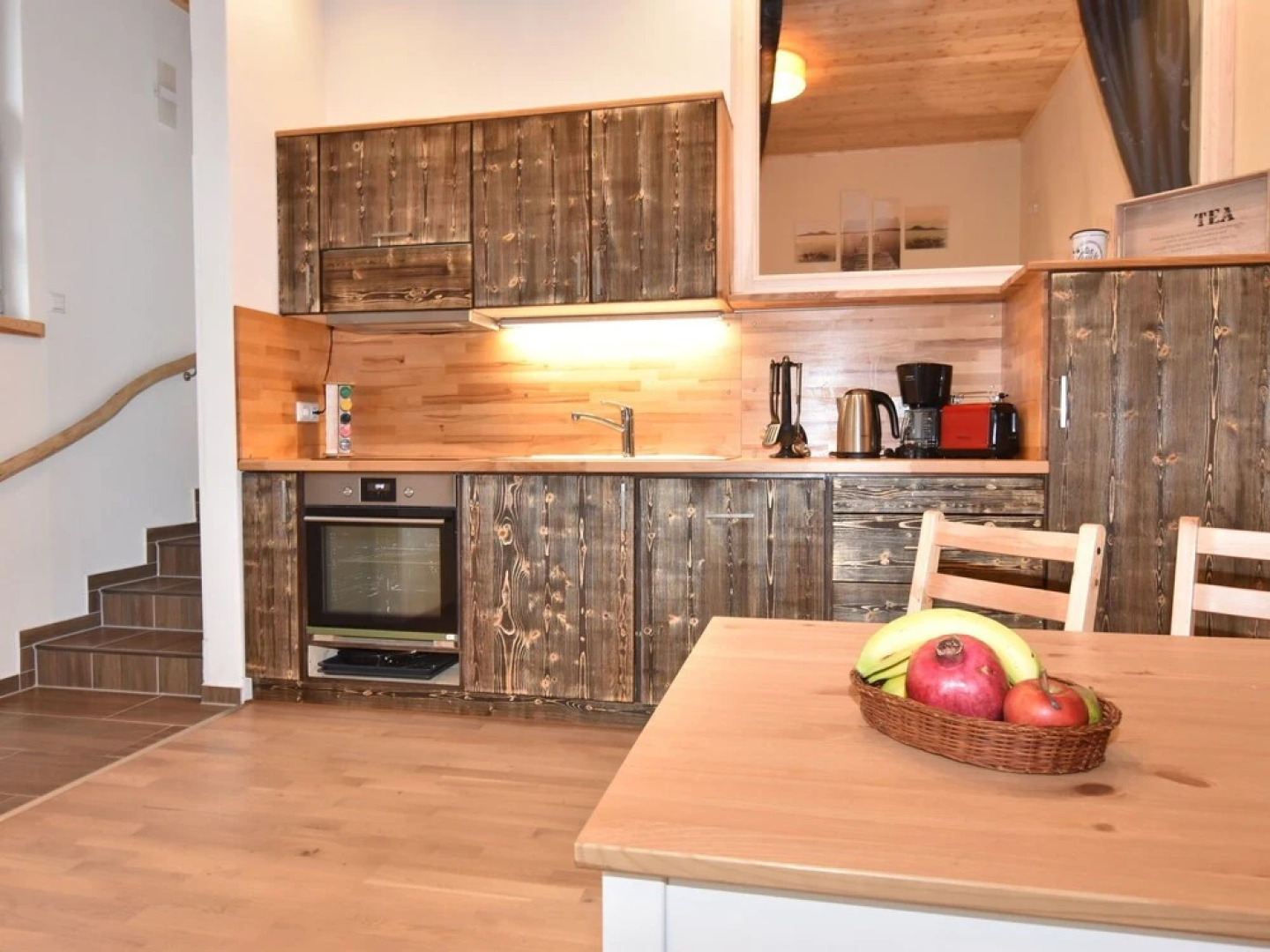 Apartments sun and moon with fireplace, terrace and garden