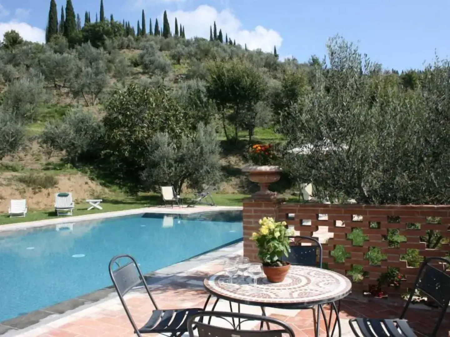 Wonderful Private Villa With Wifi, Private Pool, TV, Terrace, Pets Allowed, Parking, Close to Arezzo