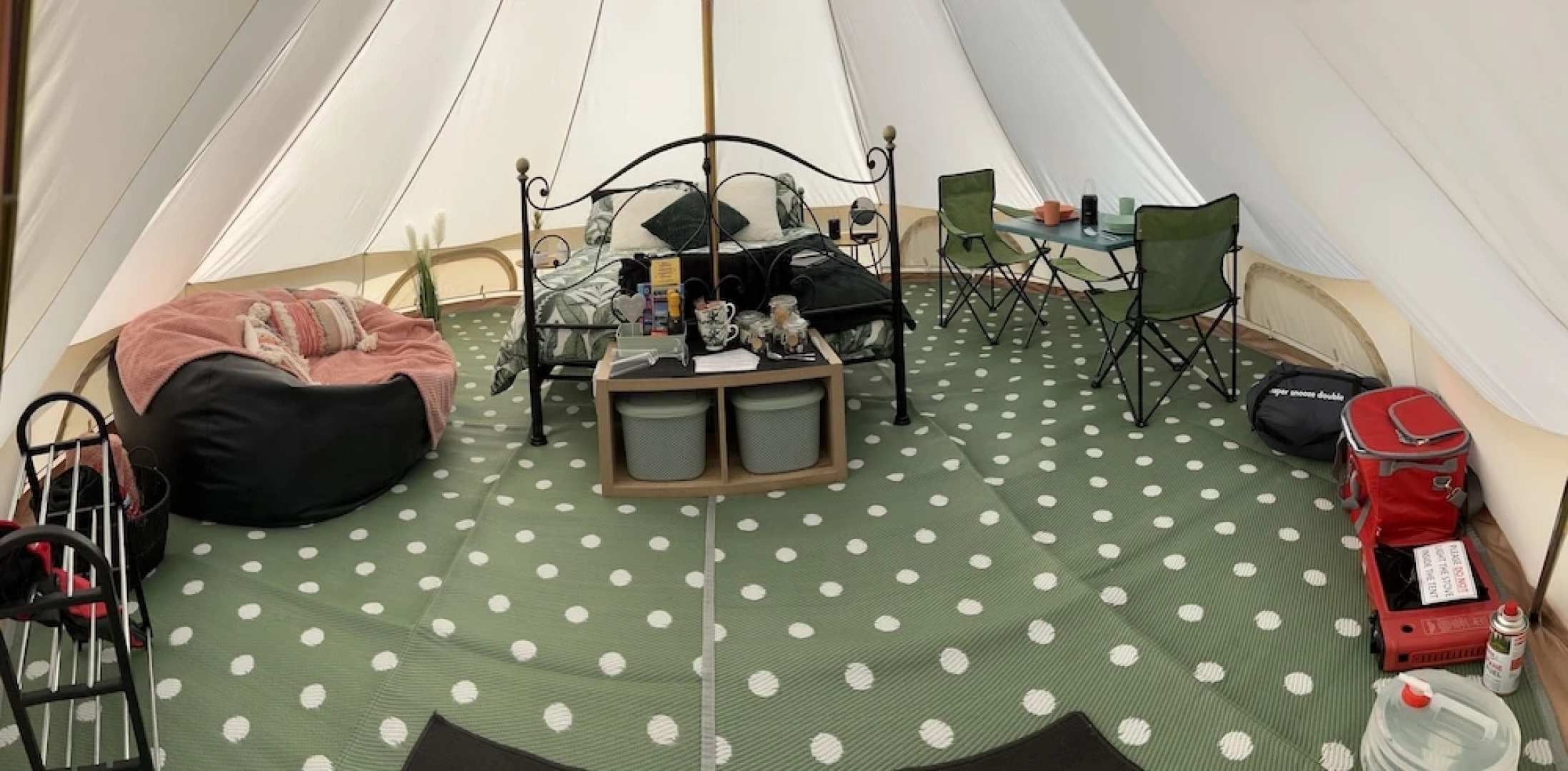 Crooked Oaks Bell Tent Glamping in North Devon