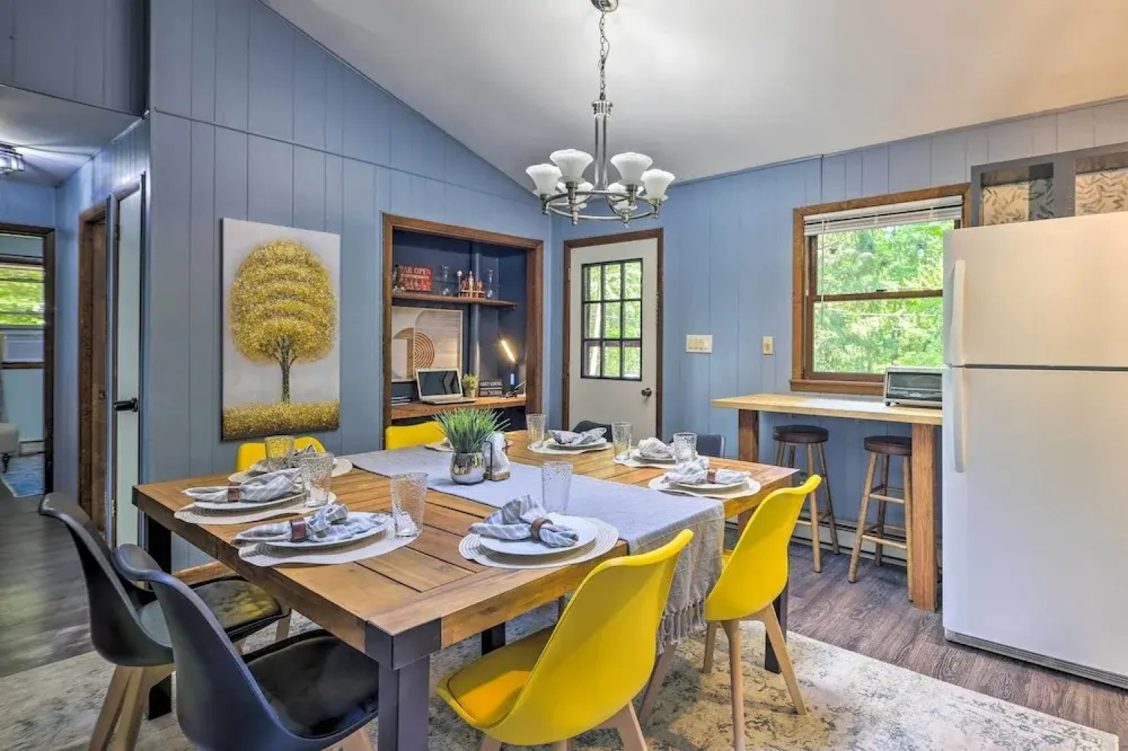 Wraparound Deck: Big Bass Lake Home in Gouldsboro