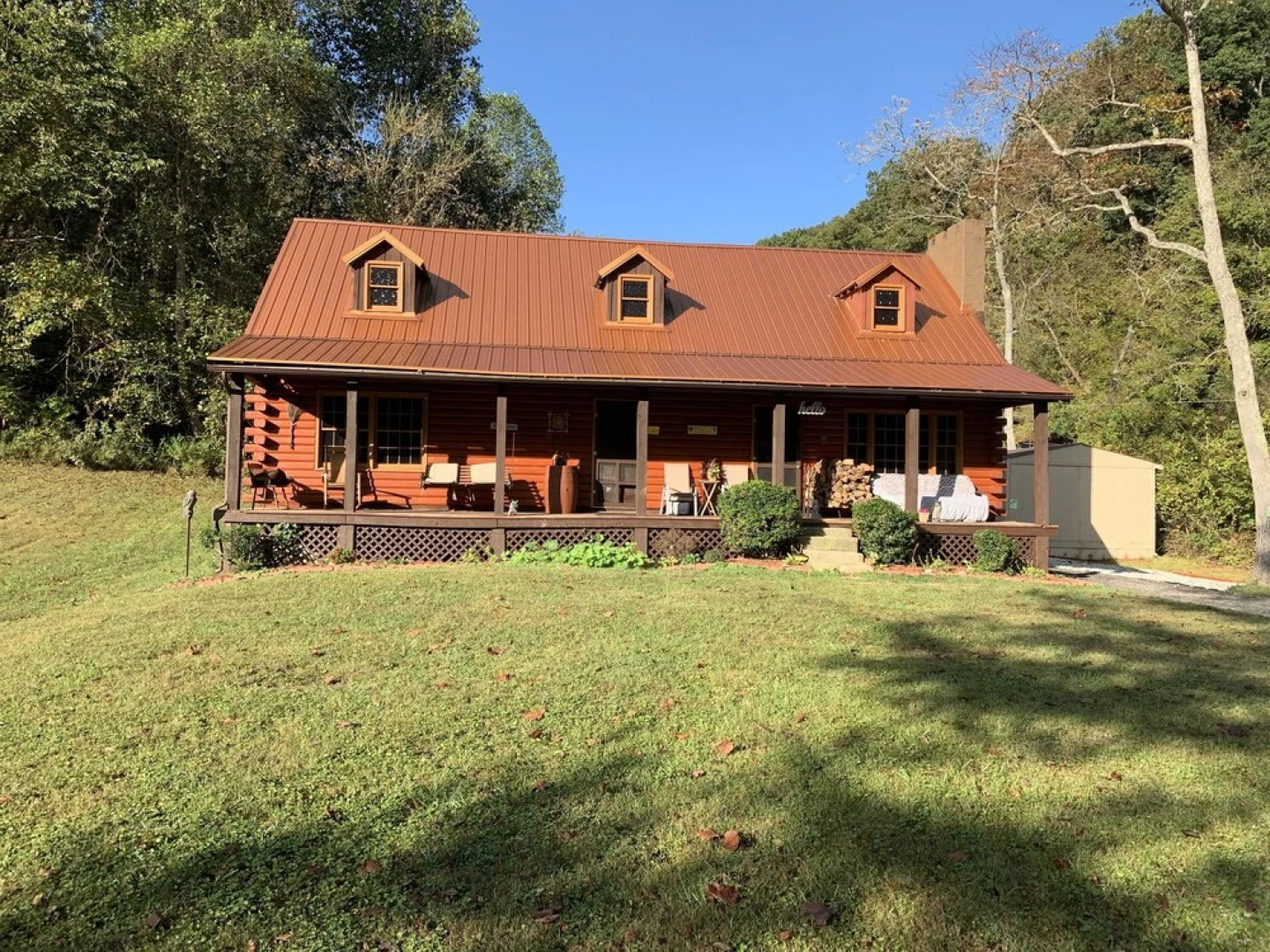 Log Cabin in the Field