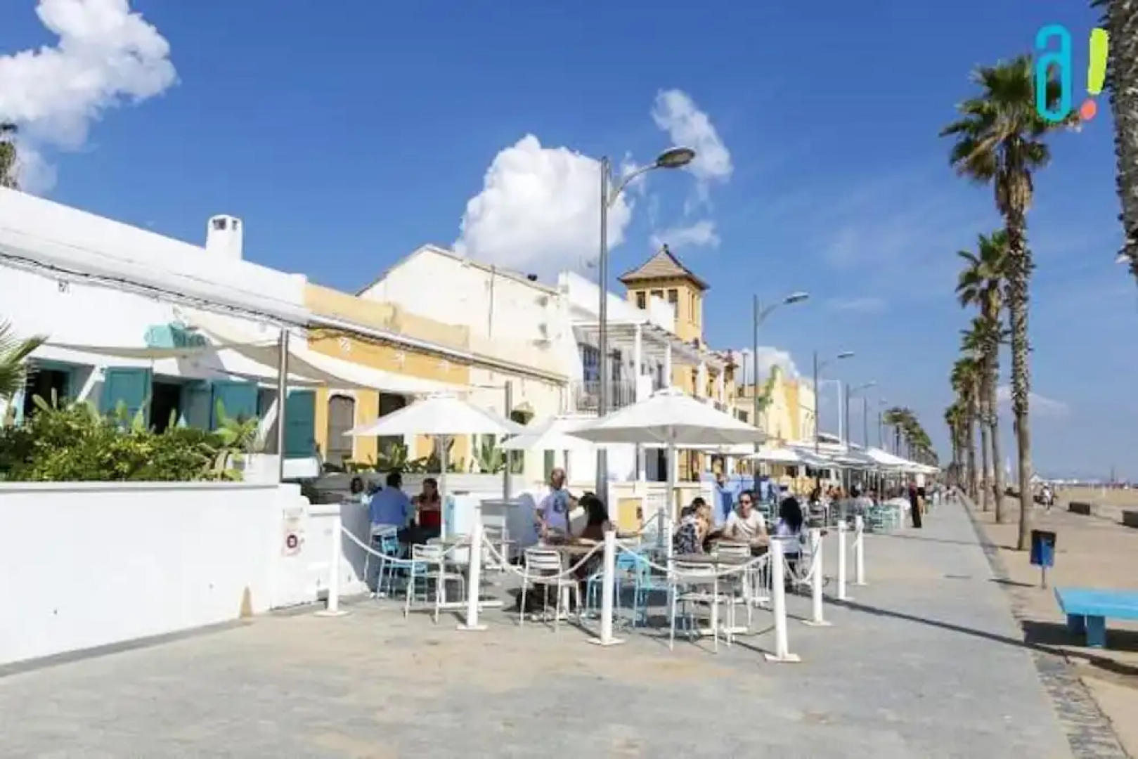 Apartment With one Bedroom in Alboraia, With Wonderful sea View, Shared Pool, Furnished Terrace - Near the Beach