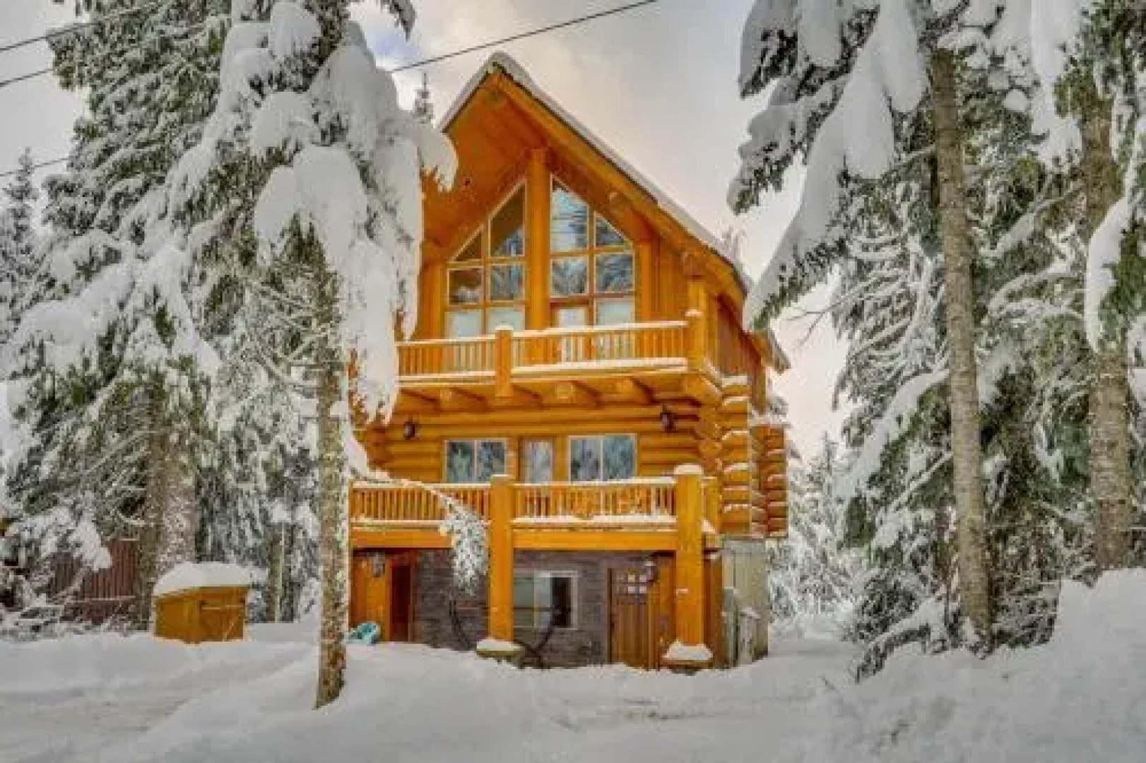 Skiing Bear Chalet