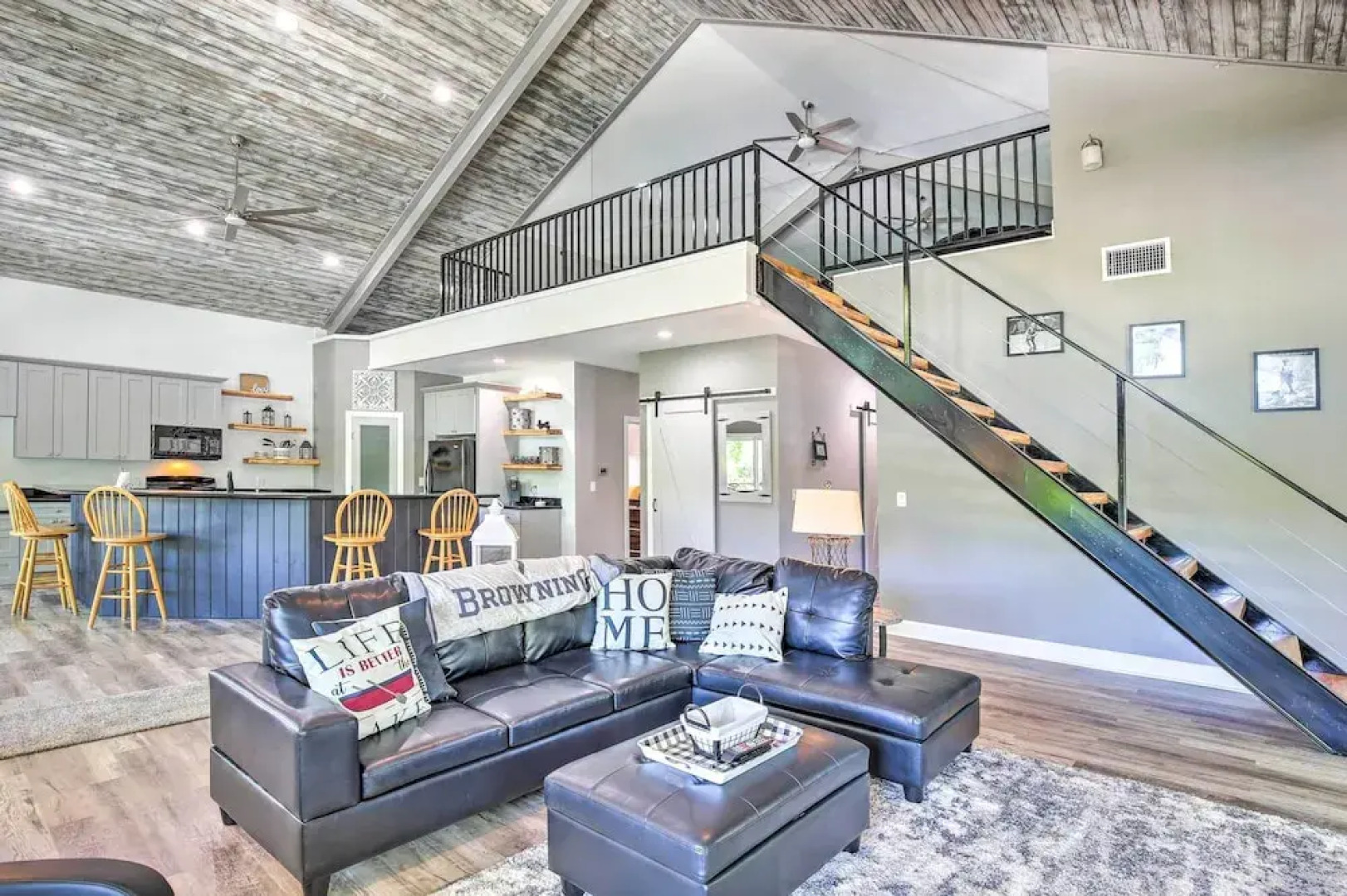 Outdoor Entertainment Space: Home in Mcqueeney