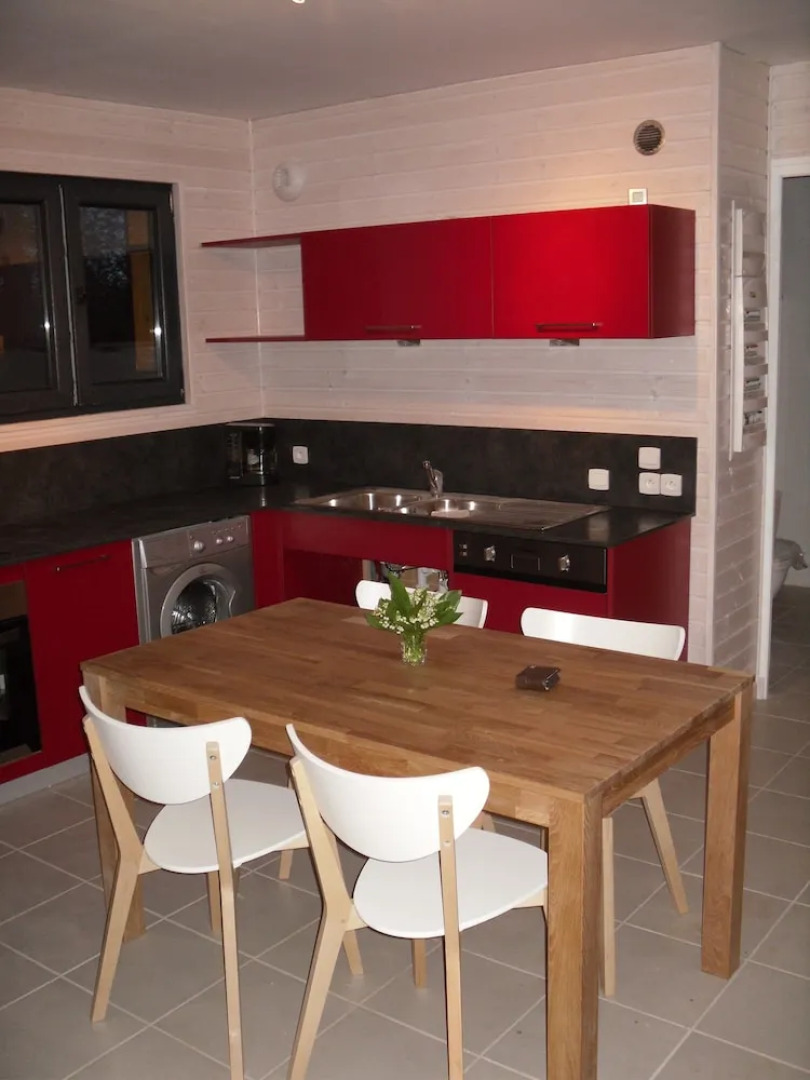 Chalet bois tout confort avec Spa