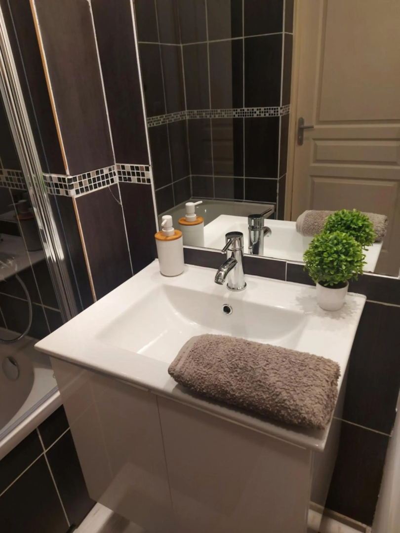 Studio climatisé proche aéroport, navette