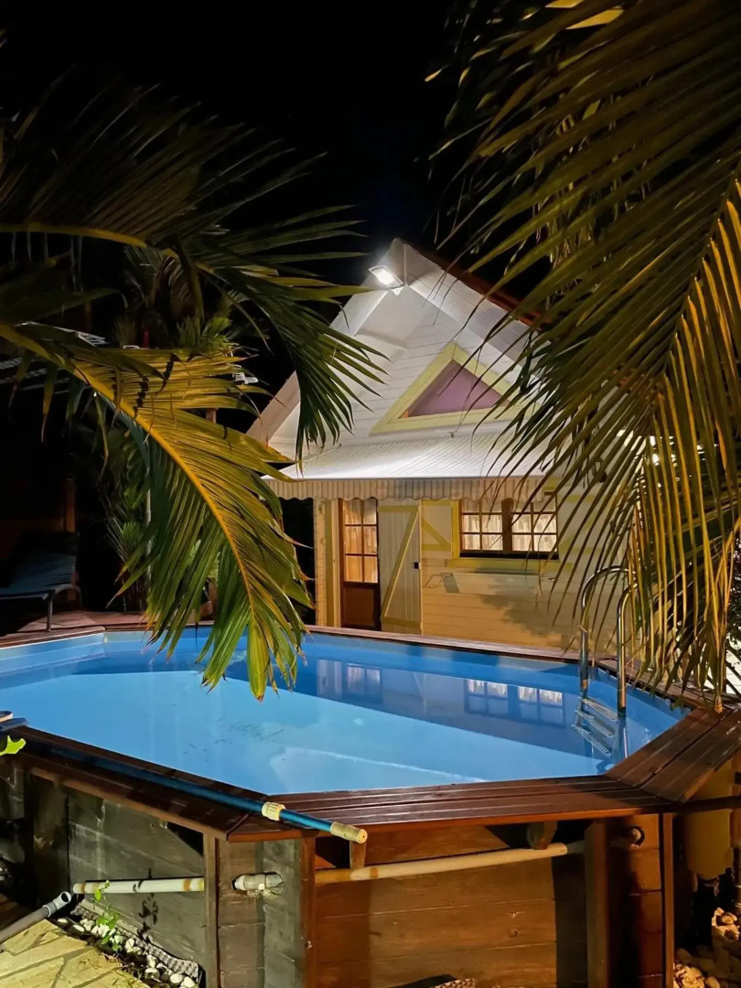 Chalet d'une chambre a Le Vauclin a 150 m de la plage avec piscine privee jardin clos et wifi