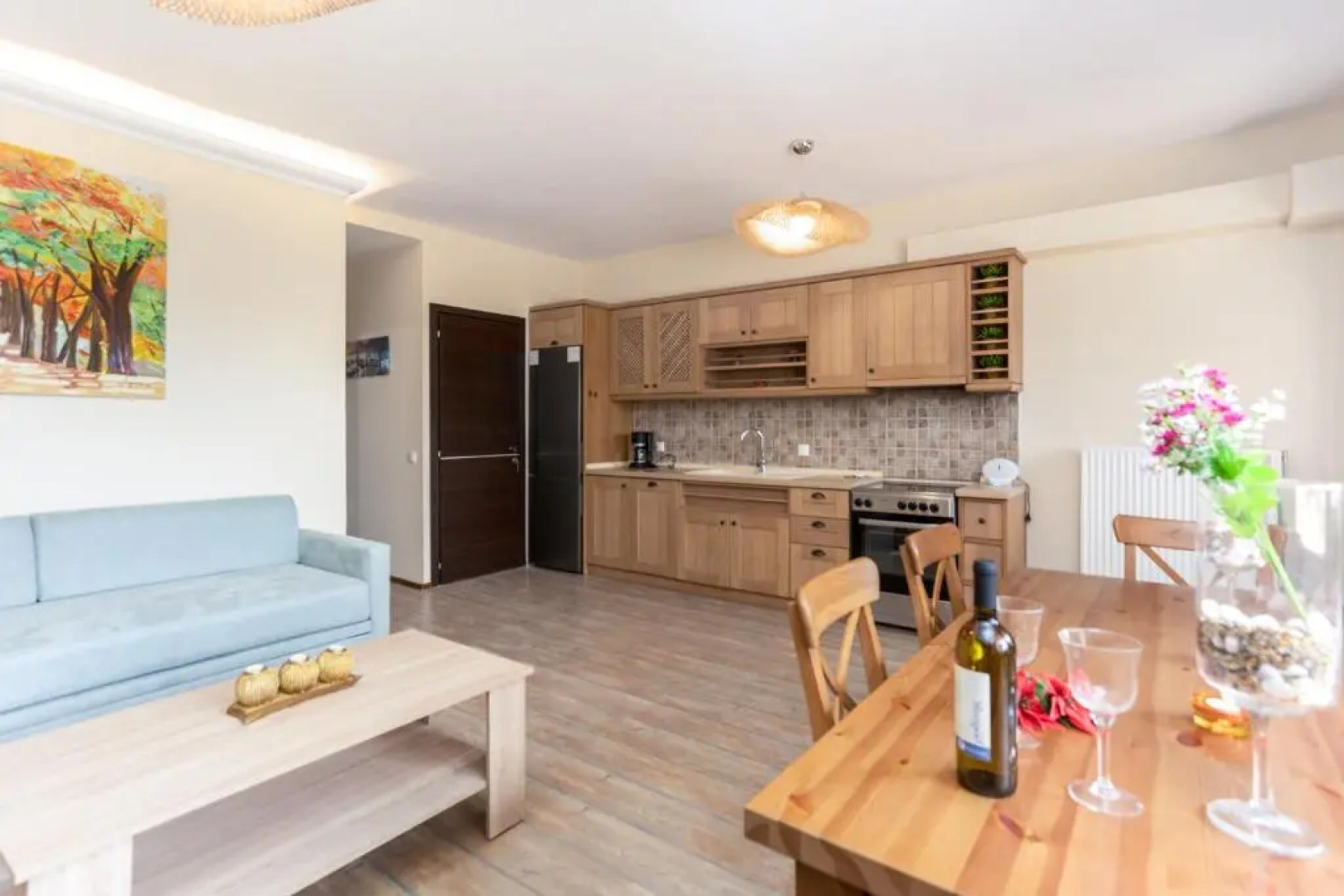 TwinStars apartment with courtyard and view