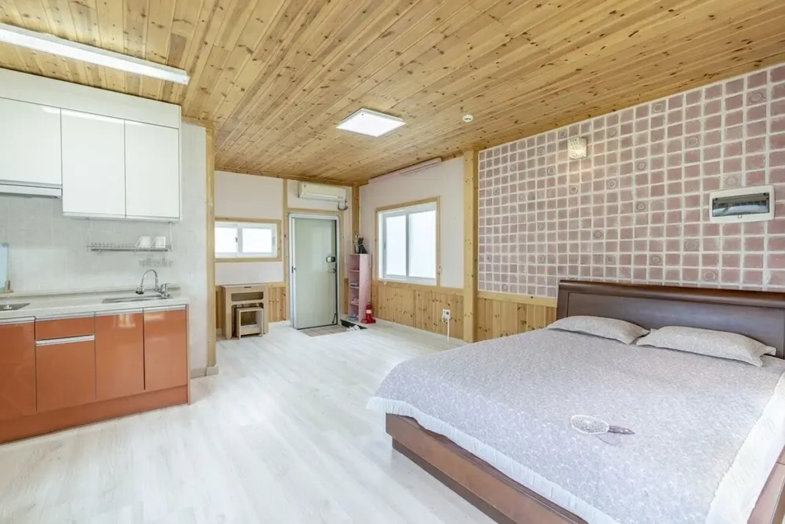 White Pension in Forest