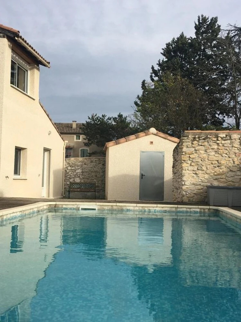 House With 2 Bedrooms in La Calmette, With Private Pool, Enclosed Gard