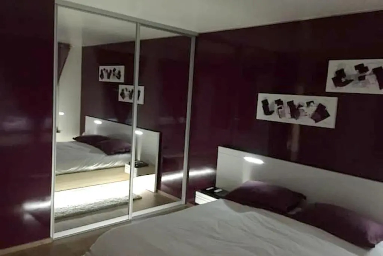 Appartement de 2 chambres avec balcon et wifi a Apach