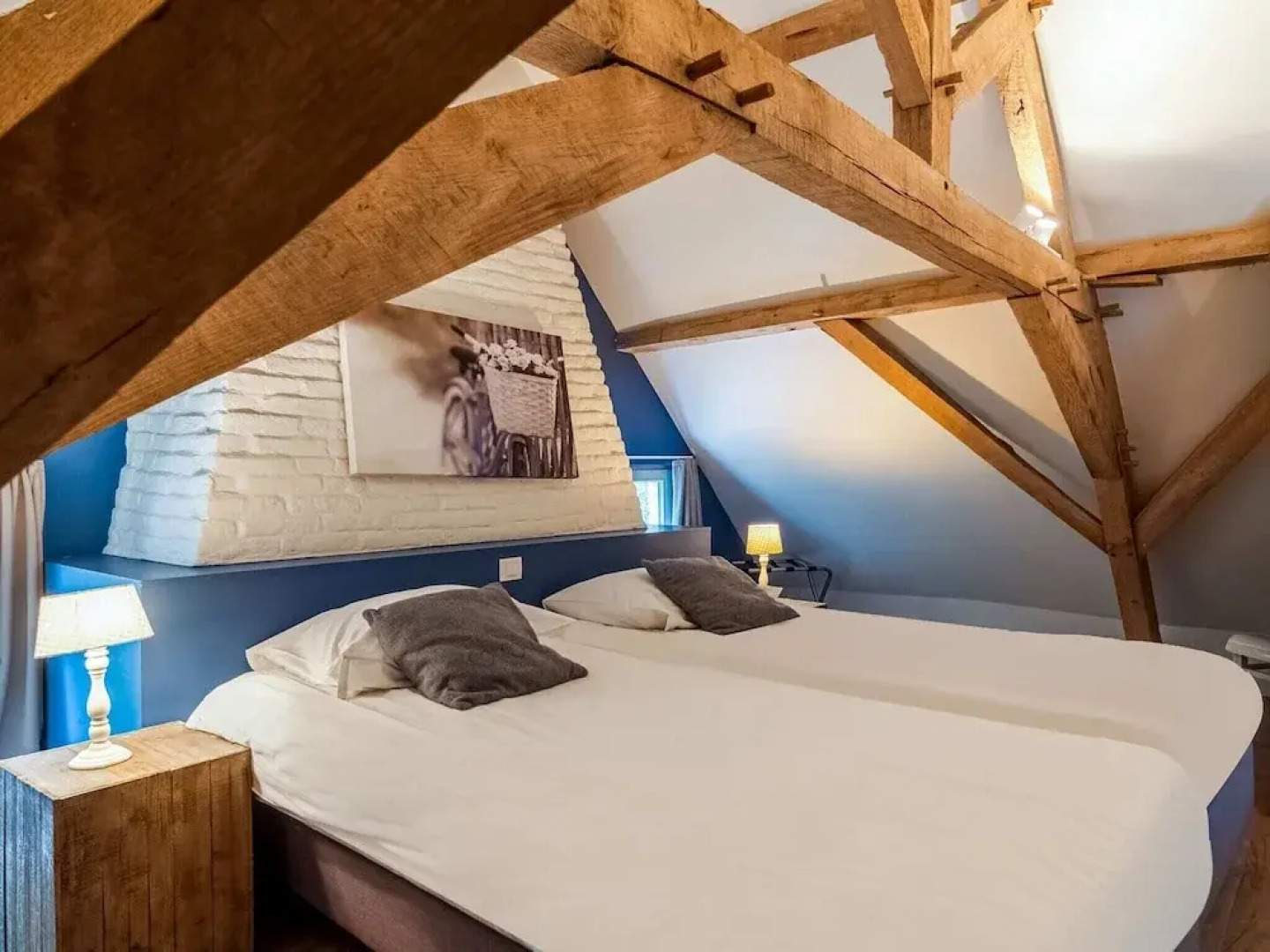 Historic Farmhouse Middle of Polder Landscape