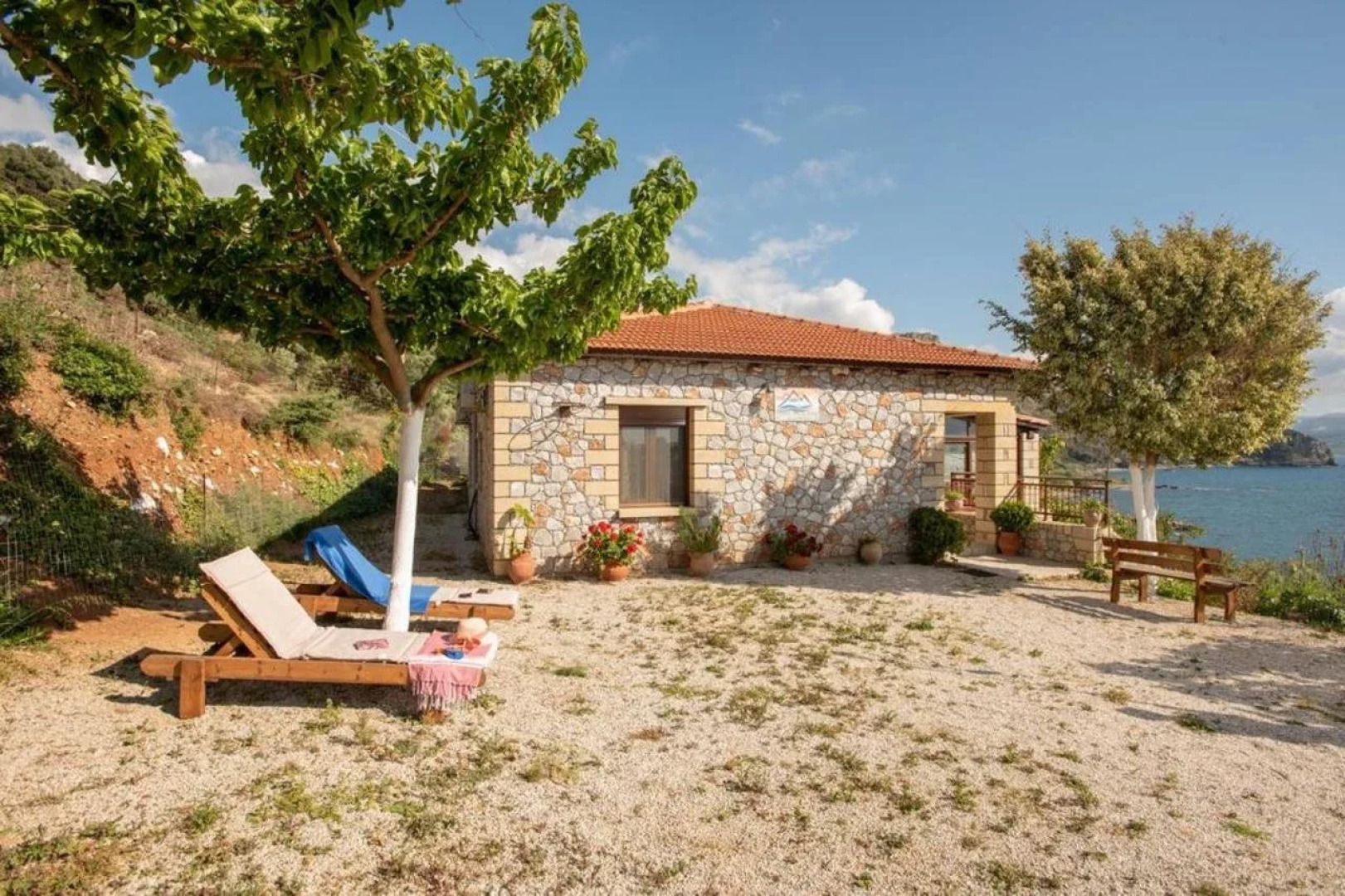 Sunset traditional house