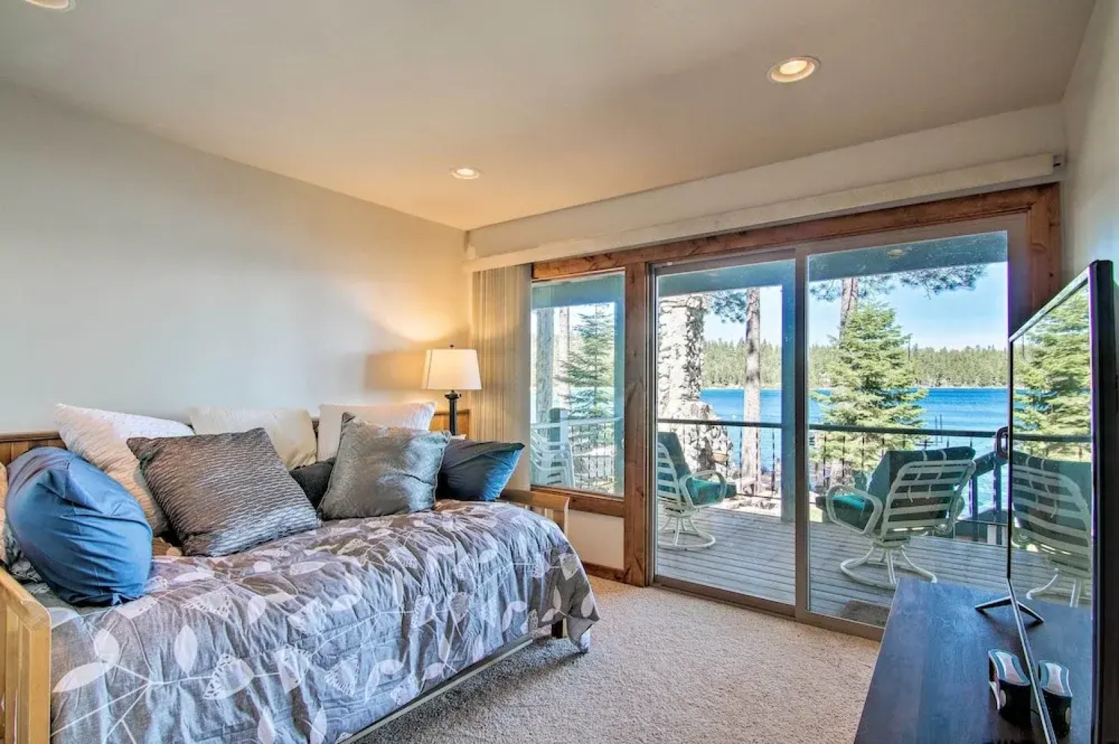 Dock Access & Hot Tub: Waterfront Meeks Bay Home