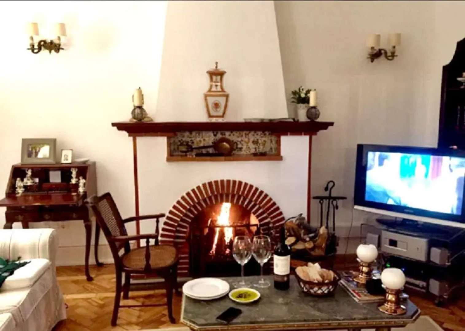 Apartment with 2 bedrooms in Praia do Ribatejo with wonderful lake view enclosed garden and WiFi 200 m from the beach