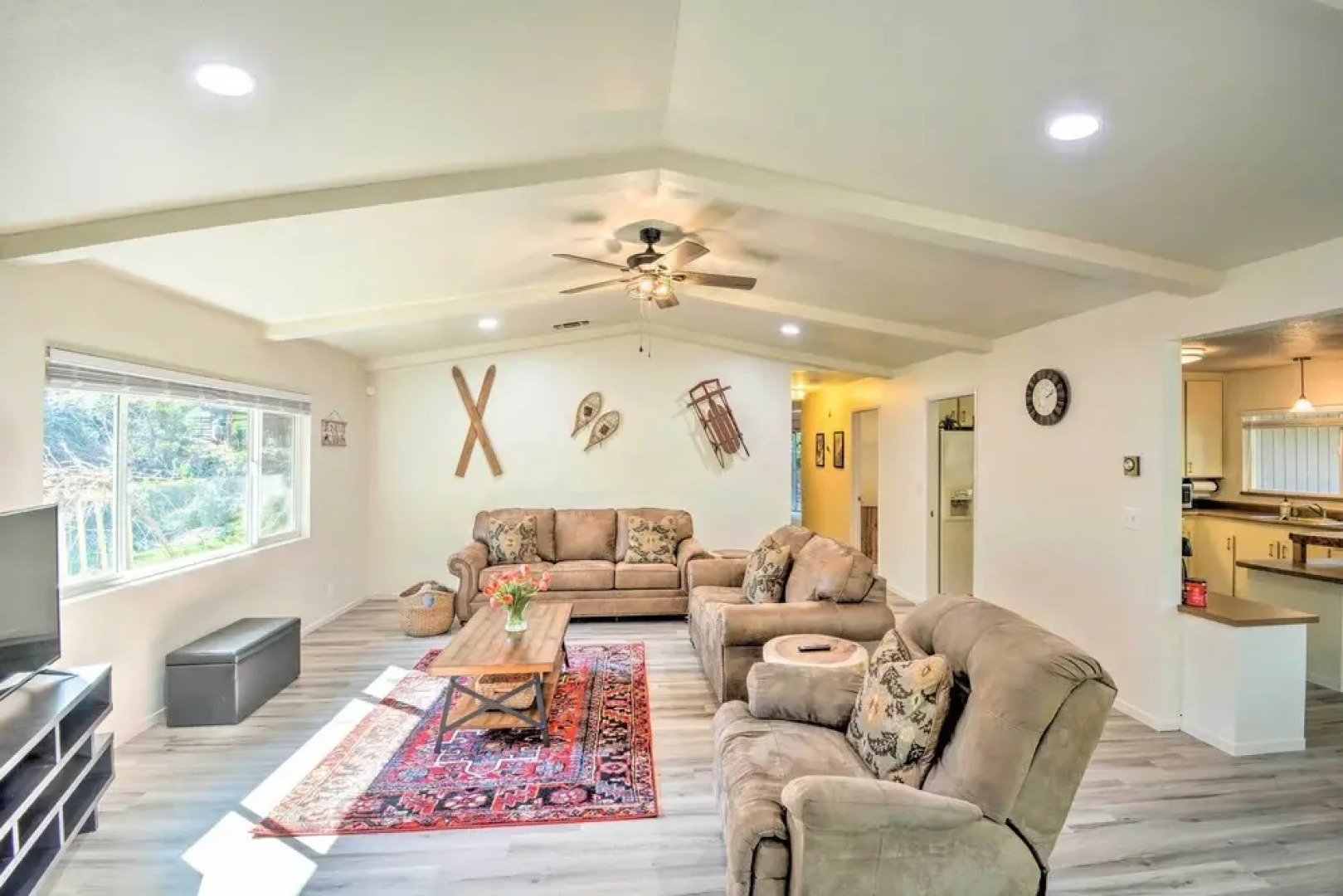 Furnished Deck & Fire Pit: Sherwood Forest Cabin