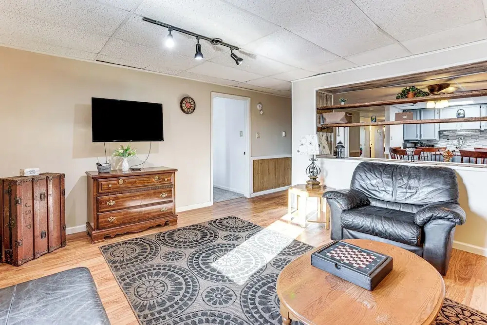 1 Block to Crystal Lake: Downtown Beulah Apt!