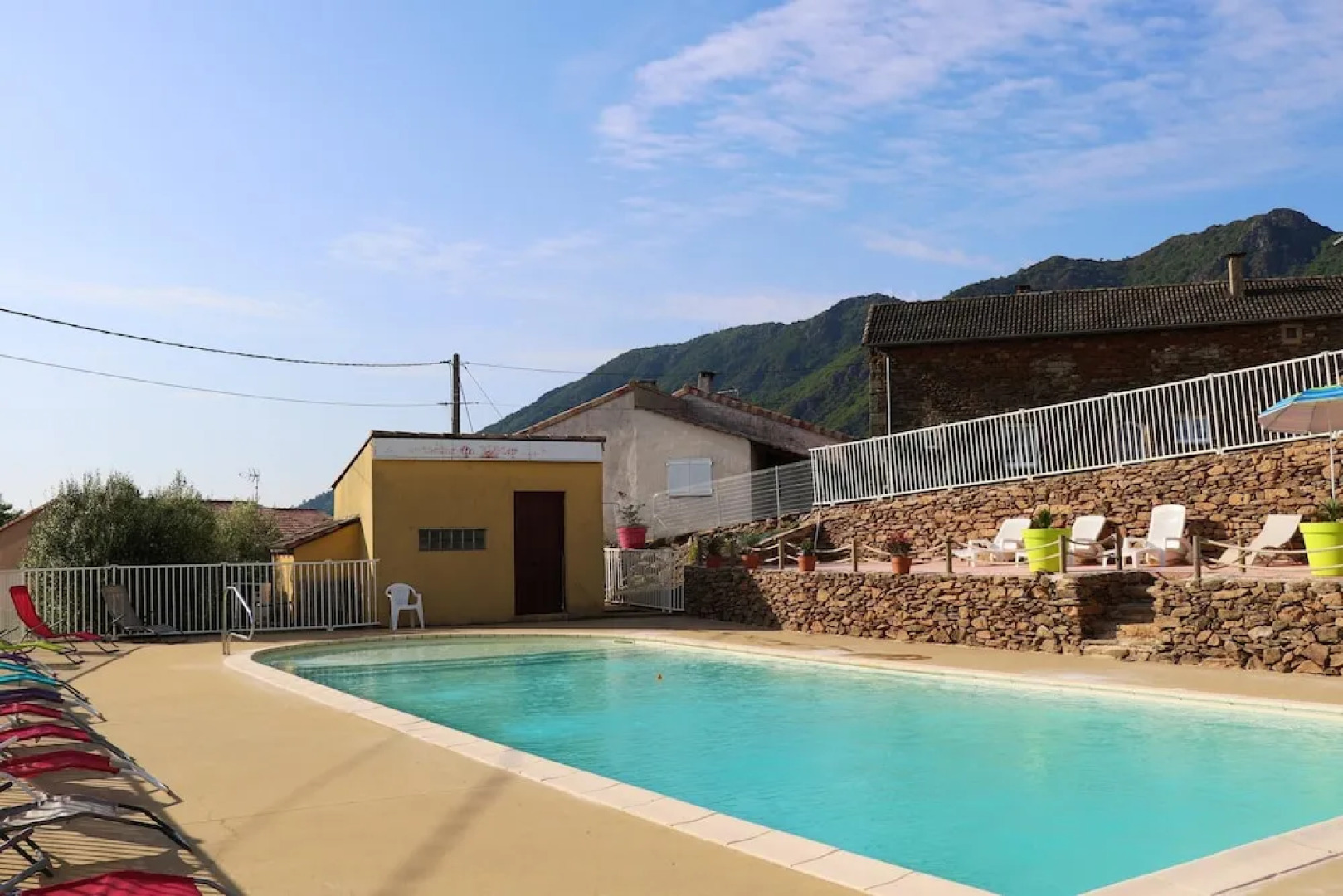 House With 2 Bedrooms in Gravières, With Wonderful Mountain View, Pool