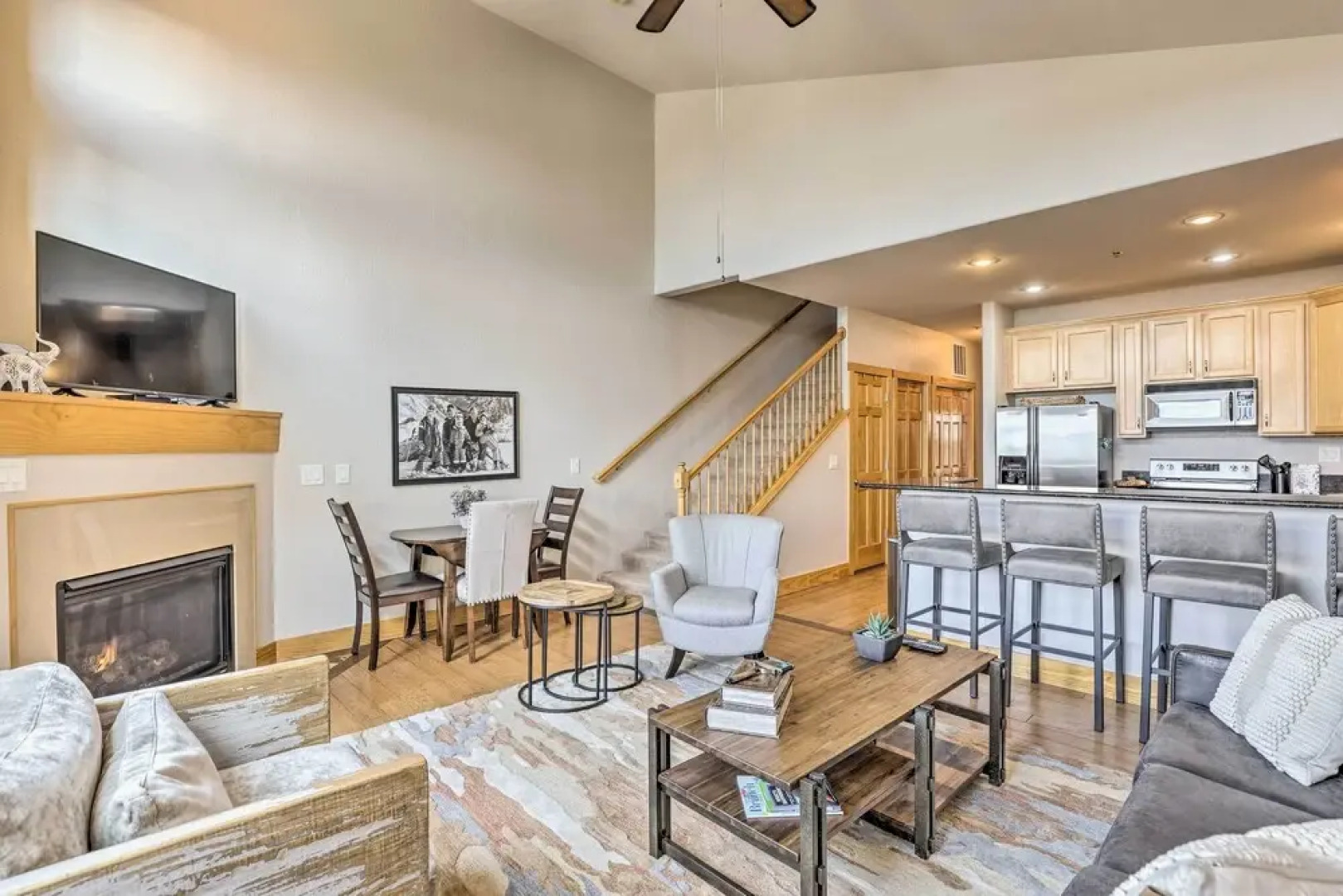 7 Mi to Ski: Main Street Dillon Condo