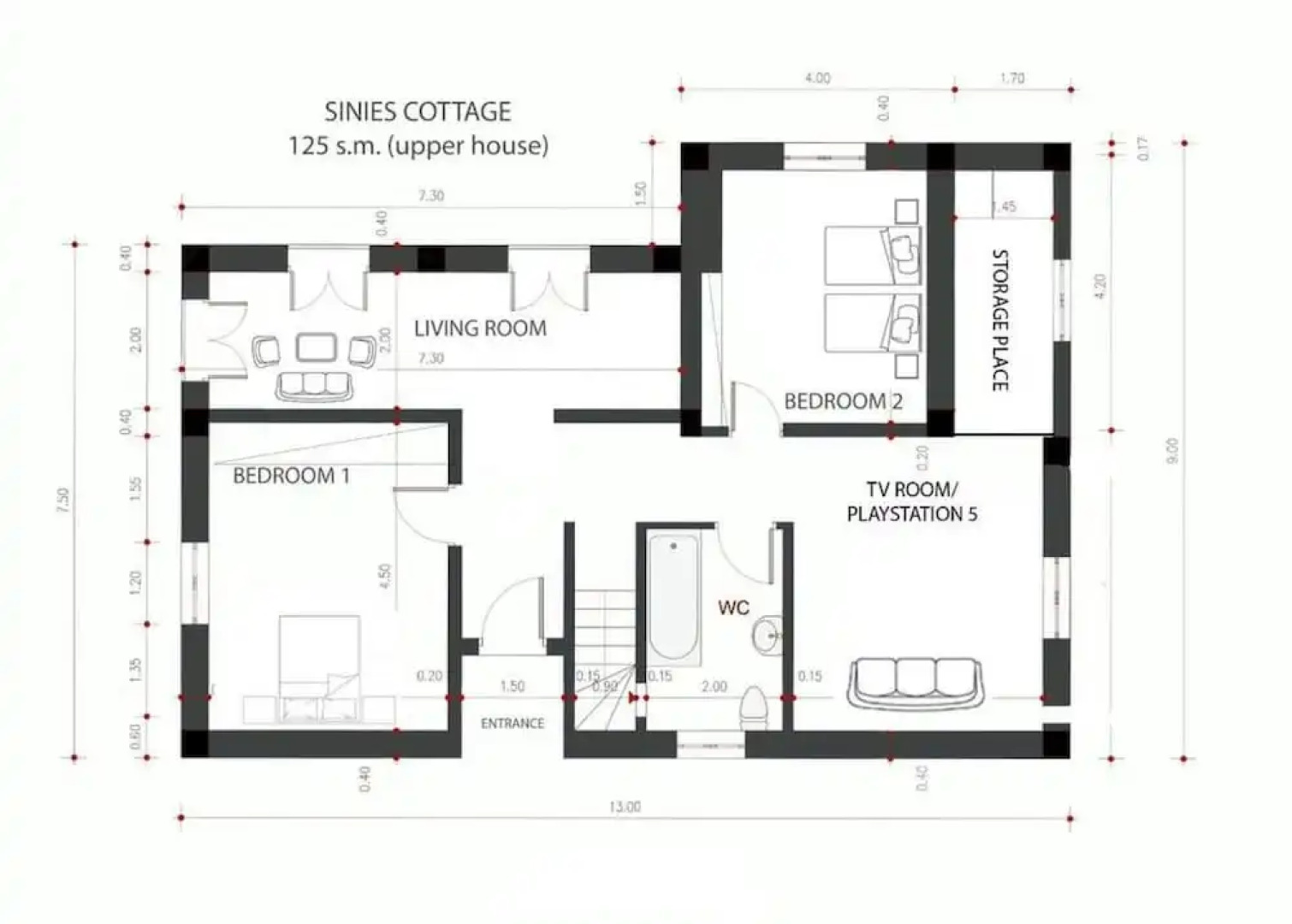 Sinies Stone Cottage - NE Corfu