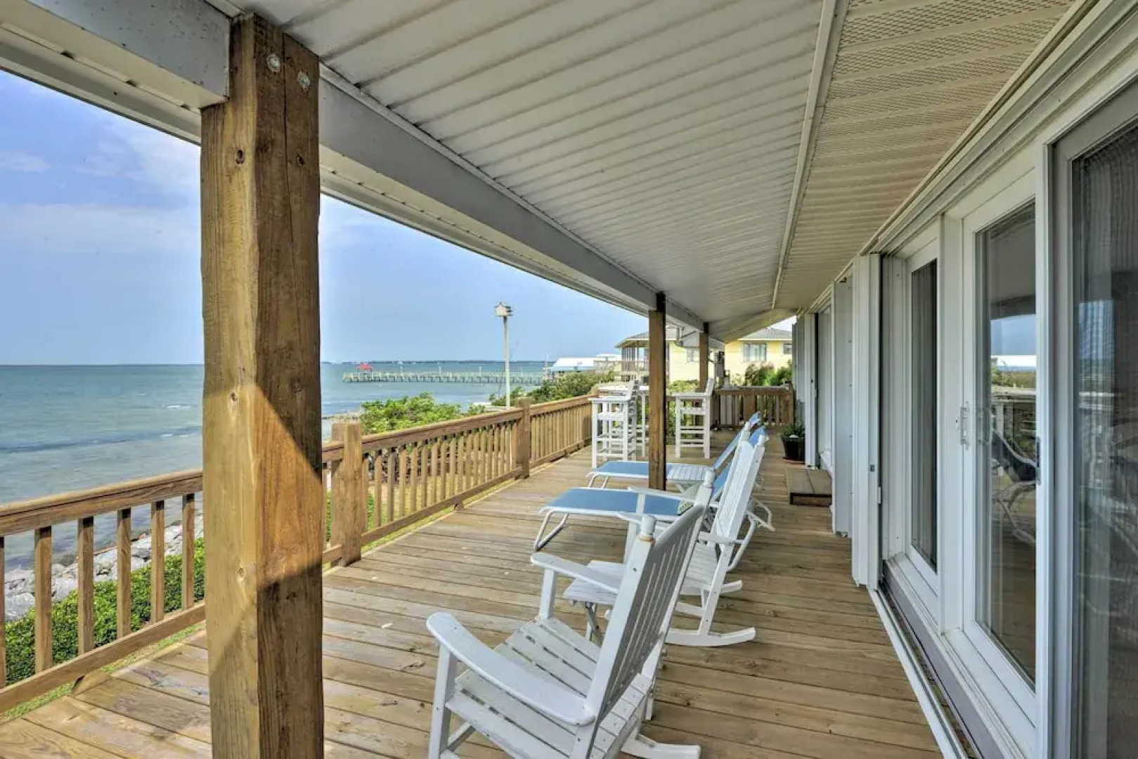Waterfront Harkers Island Home: Sunset View & Dock