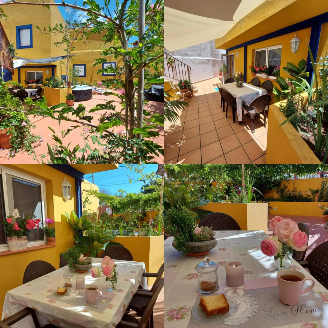 Casa Maestro Lelo – Acogedora Casa Rural Canaria Con Patios Y Jardines De Flores