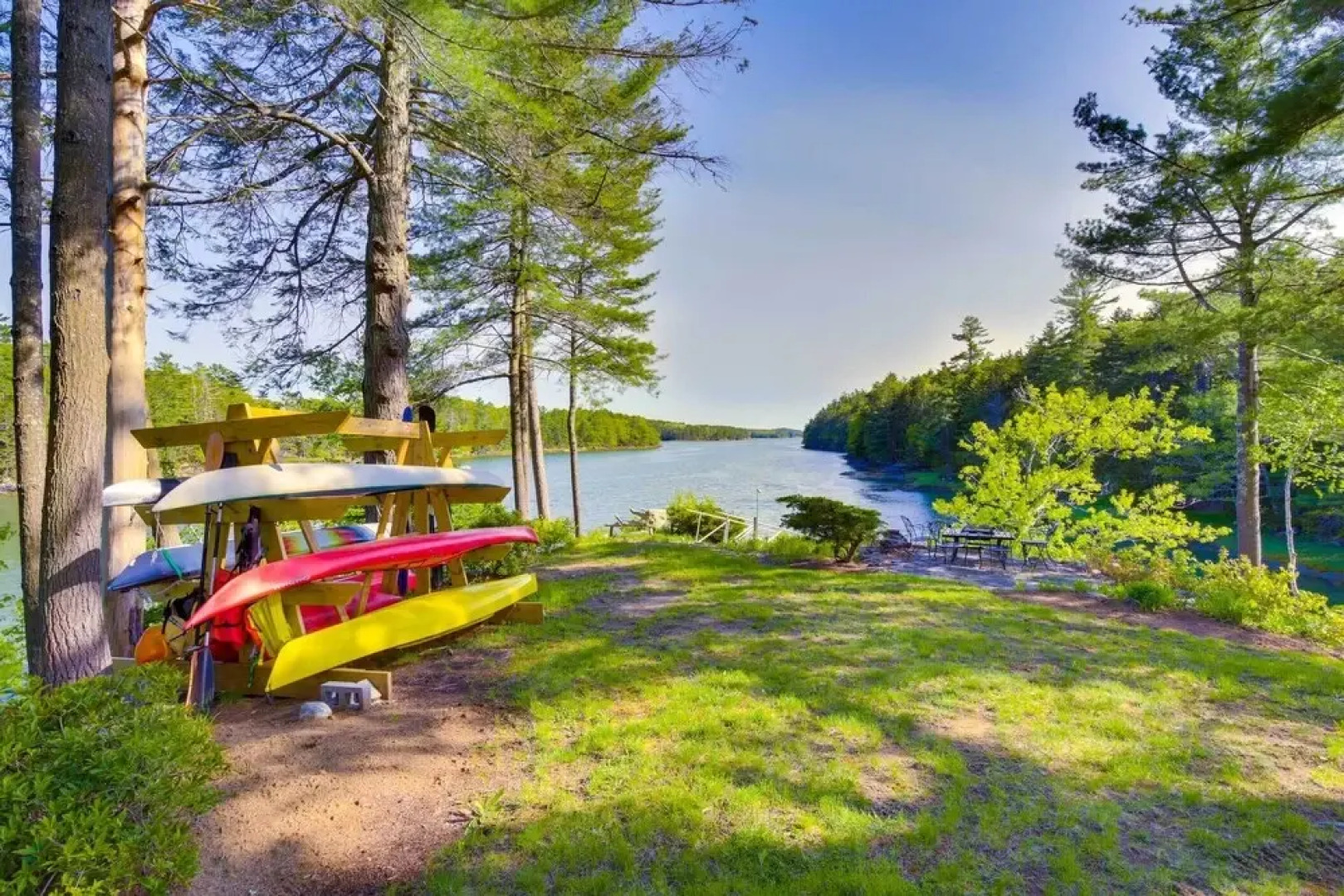 Waterfront West Bath Rental w/ Screened-in Porch!