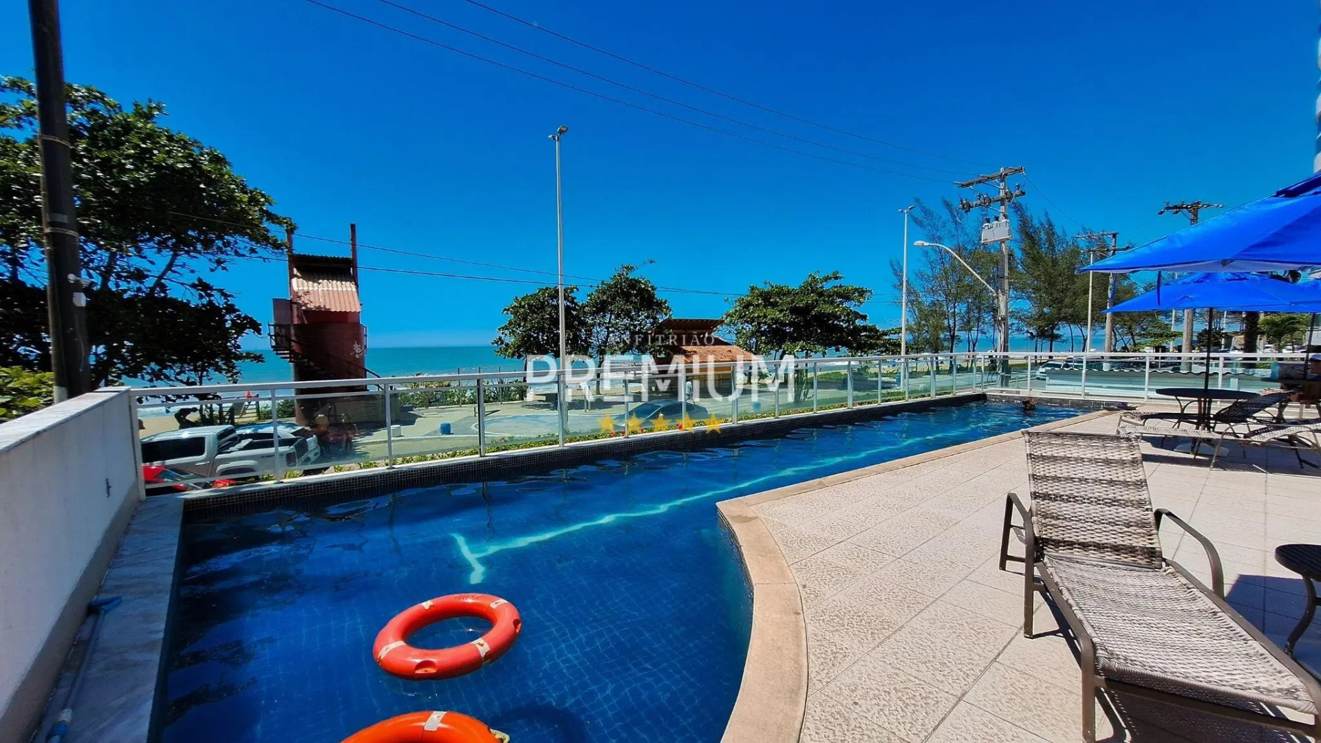 Studio pé na areia, vista, internet e ar