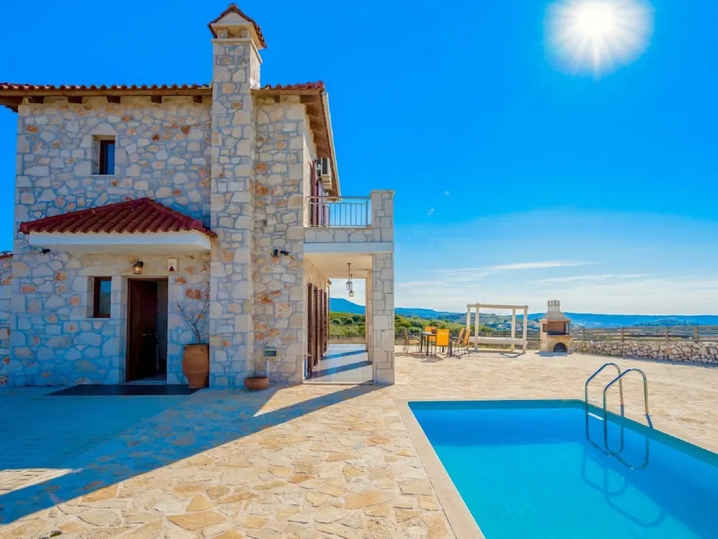 Quaint Villa in Volimes With Pool and Parasol