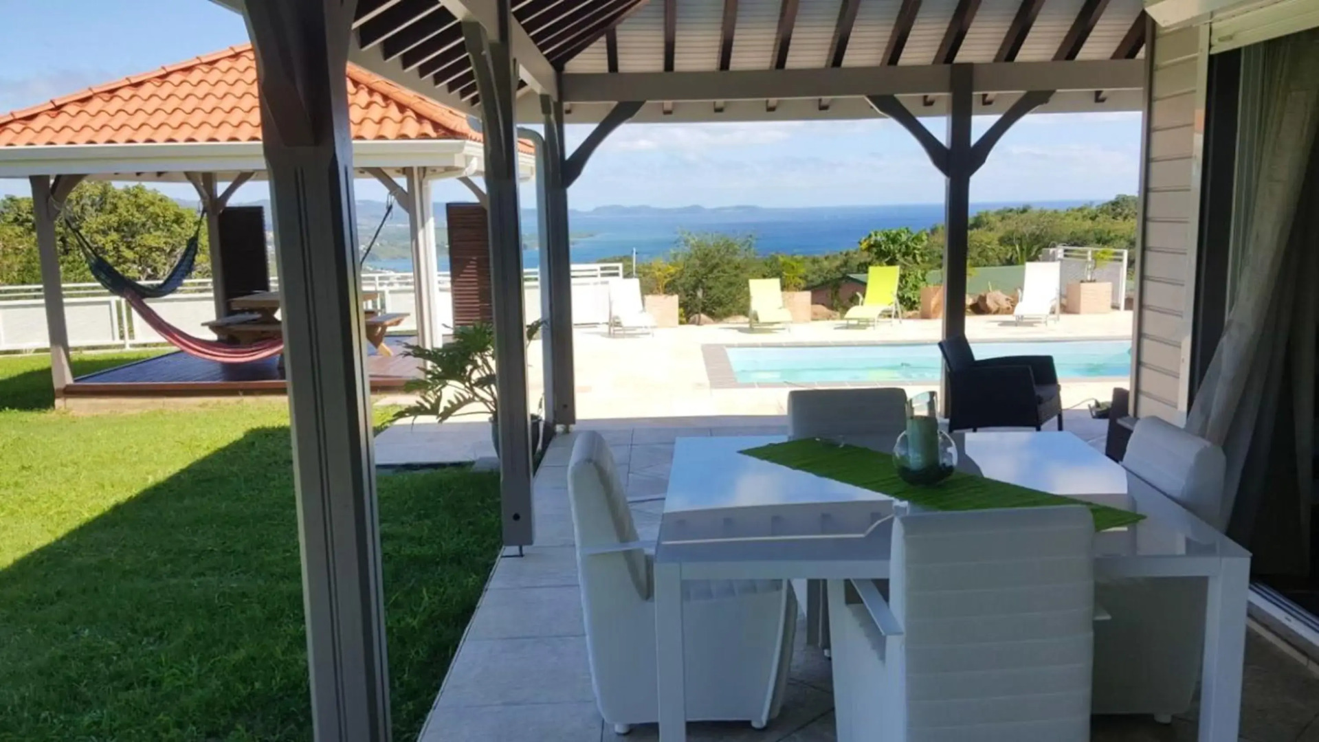 Villa de 3 chambres avec vue sur la mer piscine privee et jardin clos a Le Diamant a 3 km de la plage
