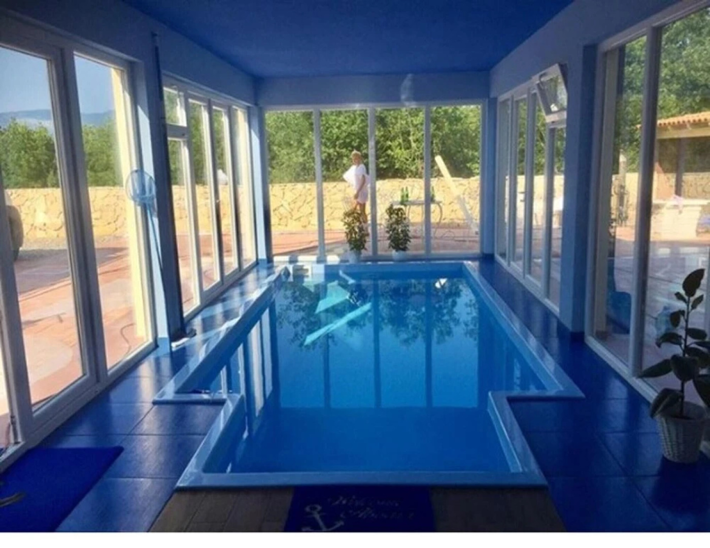 Villa With 4 Bedrooms in Klimno, With Wonderful sea View, Indoor Pool,