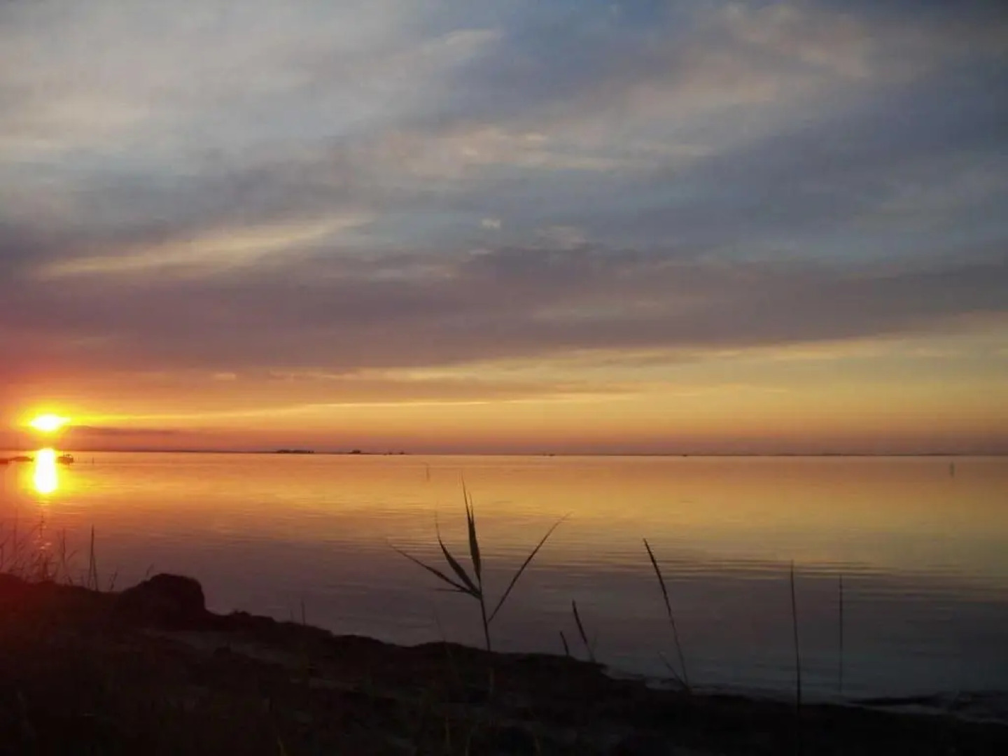 Holzblockhaus mit Kamin am Kite-, Surf- und Badestrand