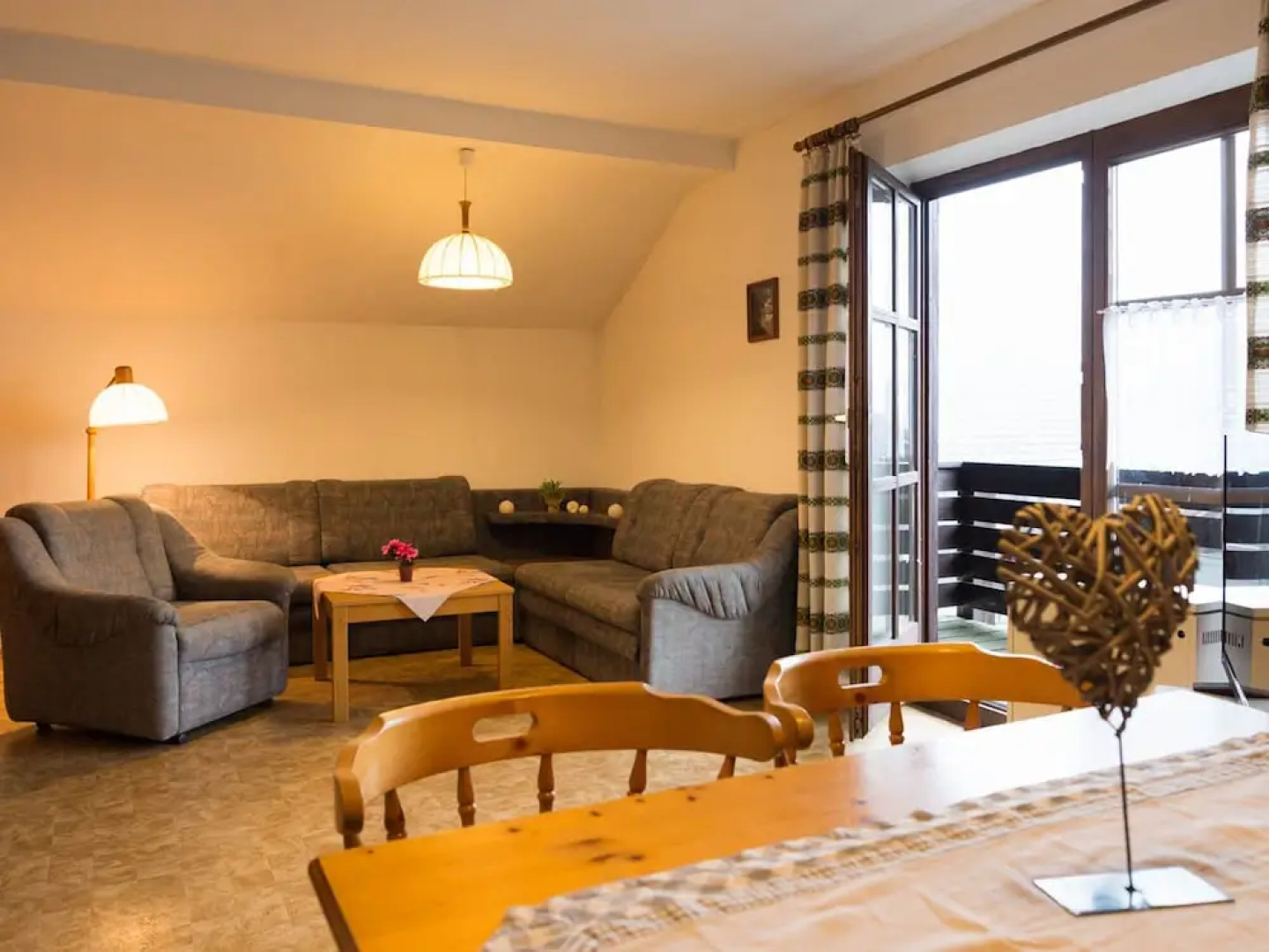 Apartment With Balcony and Oven, at a Nature Reserve Area