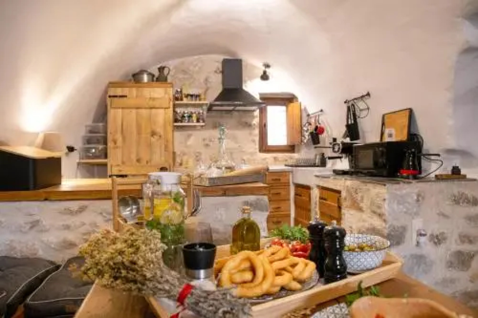 Dandy Villas Mani - Old Tower House - Fireplace - Pool