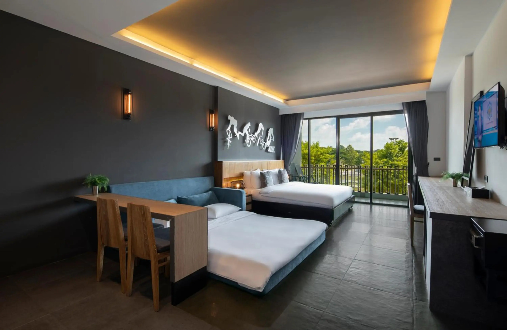 The VELO'S hotel and BMX Pump Track