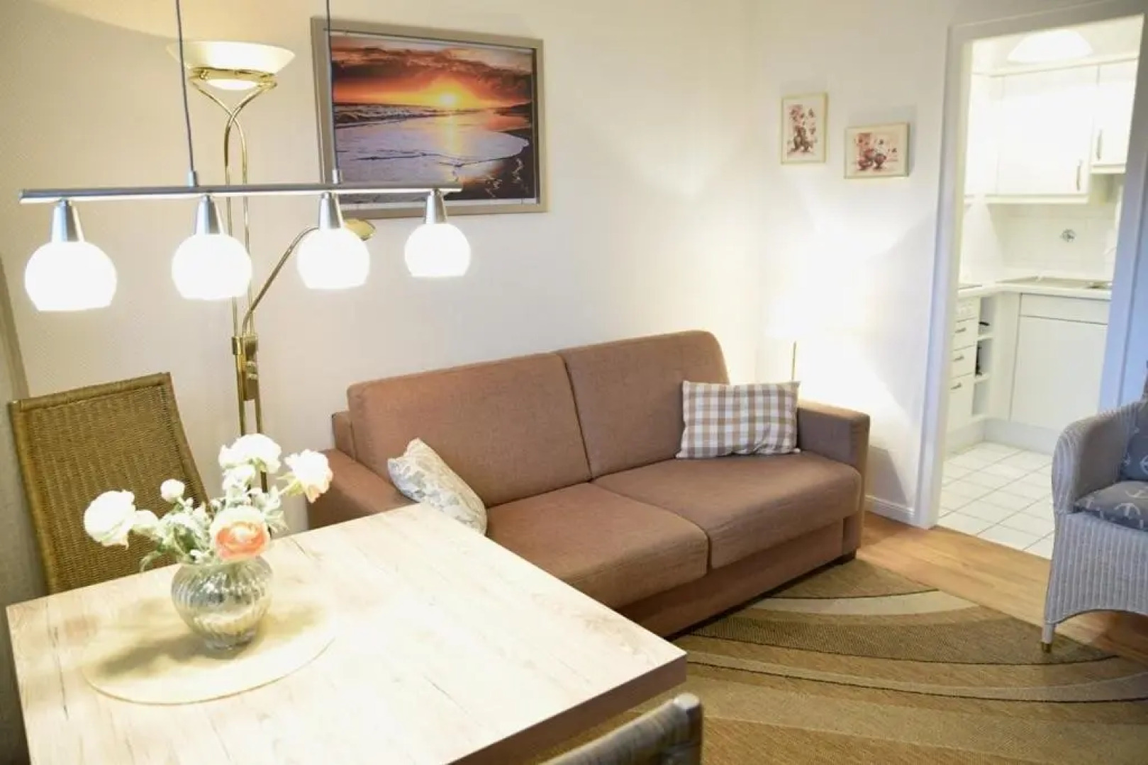 Gemütliches 2-Zimmer-Appartement mit Balkon Richtung Süden.