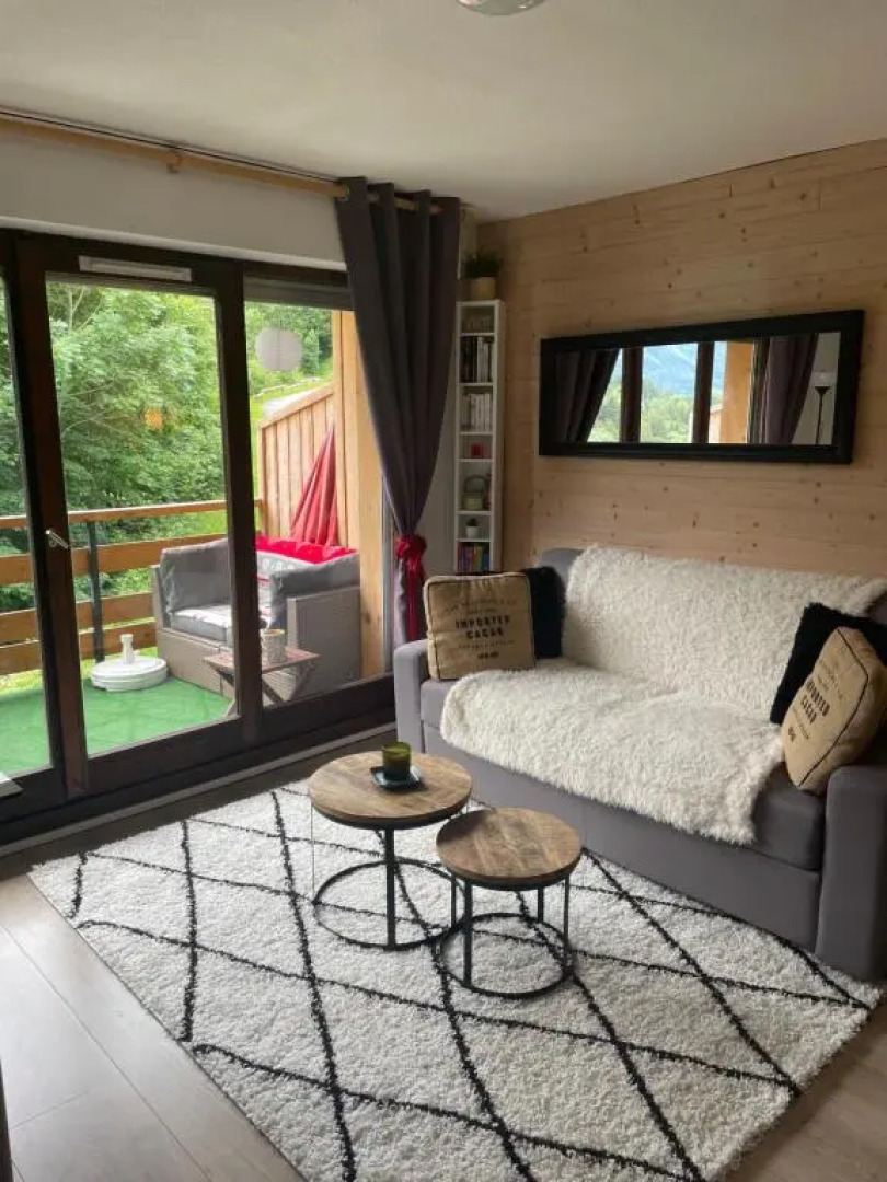 Studio Turquoise quartier Grattague vue MontBlanc